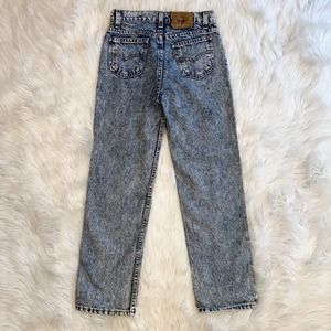Vintage 90’s Levi’s Orange Tab Straight Leg Acid Wash High Rise Jeans